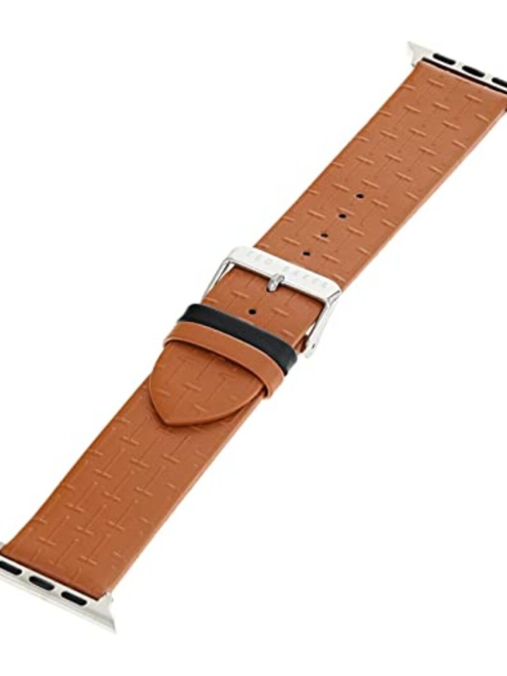 Ted Baker Men’s T-Embossed Brown Leather Strap Band for Apple Watch 42mm/44mm